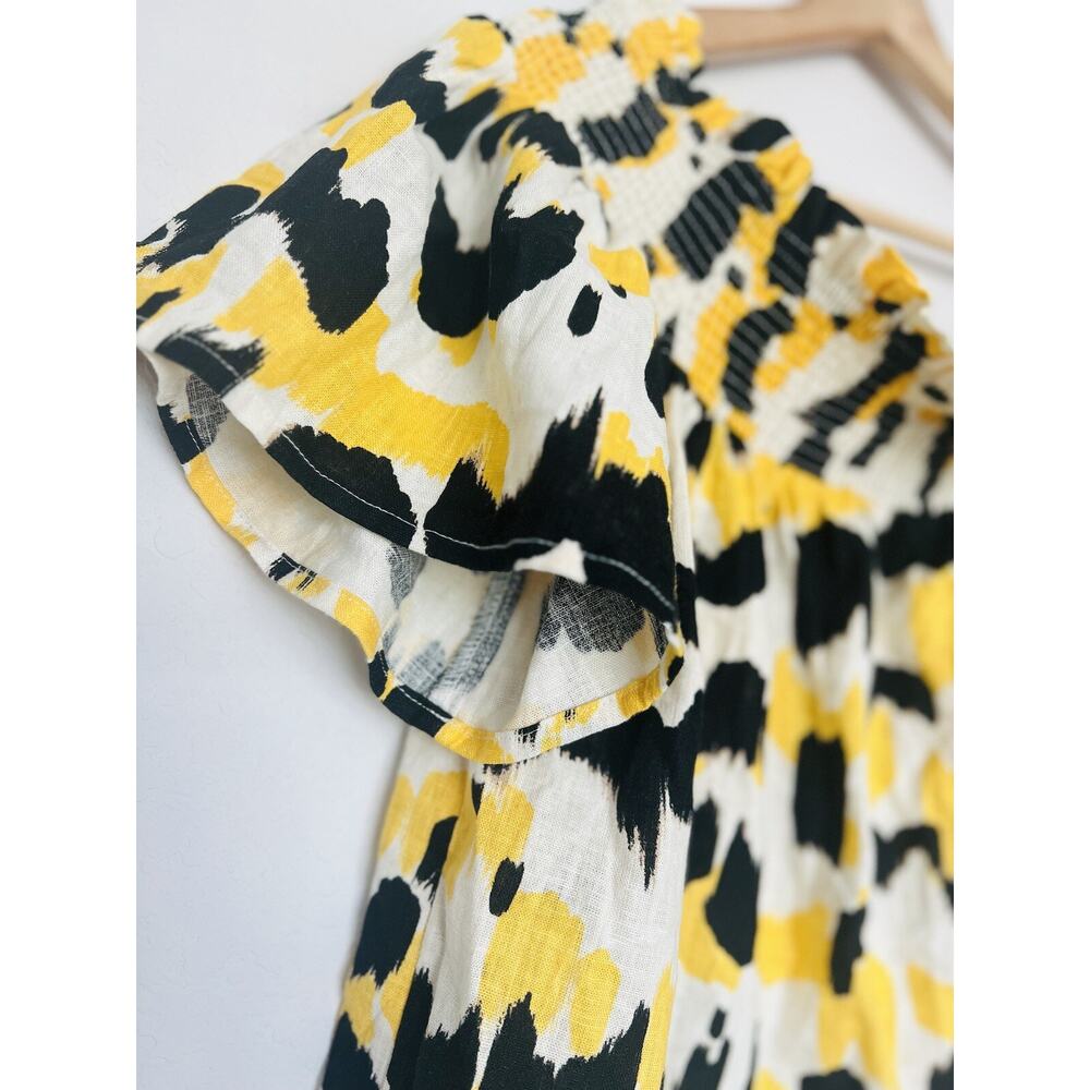 Who What Wear Linen Blend Crop Top Sz XL Off-The-Shoulder Flowy Boho - Picture 5 of 9